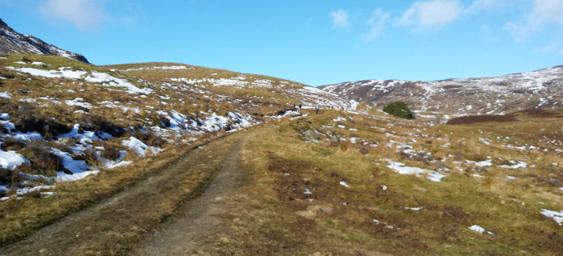 St Fillans group walking a trail