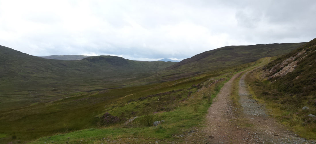 St Fillans trail up a slight hill